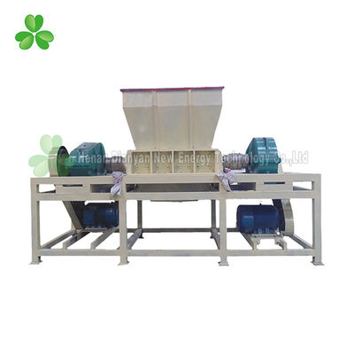 China Plastic Bottles Double Shaft Shredder Machine With 26PCS Knives High Output supplier