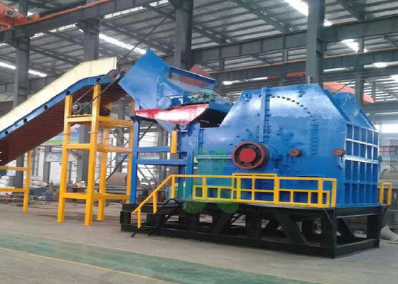 China Large Size Hammer Crusher Machine , Scrap Metal Recycling Equipment Low Noise supplier