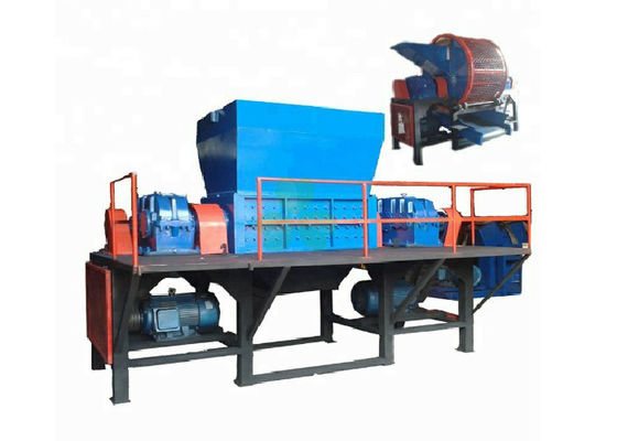 China Two Shaft Waste Plastic Shredder Machine With Φ400×40 Knife Size 45×2KW supplier