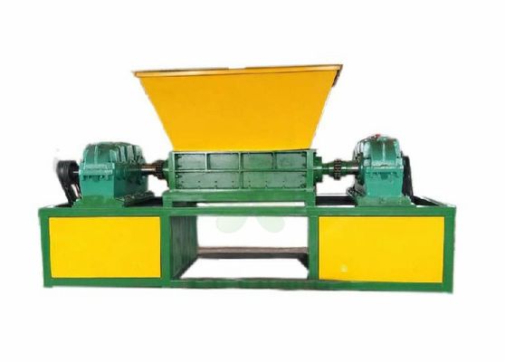 China High Output Double Shaft Plastic Can Crusher / Recycling Shredder Machine supplier