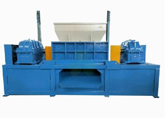 China High Power Steel Scrap Shredder Machine , Oil Filter Shredder Double Shaft supplier