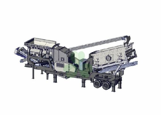 China 40-200tph Mobile Mining Crusher Machine Portable Crusher Plant With Generator Set supplier