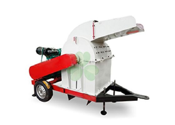China Energy Saving Grass Crusher Machine / Industrial Wood Pallet Crusher 4pcs Blades supplier