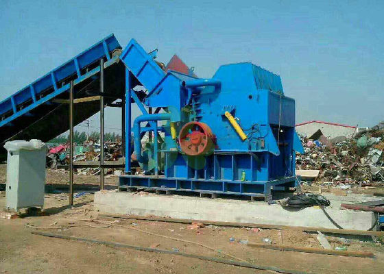 China Heavy Duty Blue Metal Crusher Machine For Waste Metal Recycling Eco Friendly supplier