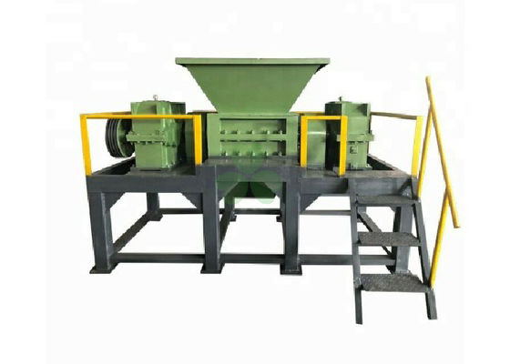 China High Efficiency Tire Recycling Plant Waste Tyre Shredding Machine Double Shaft supplier
