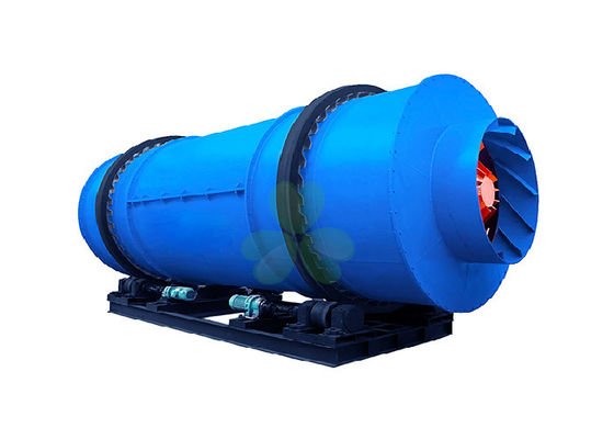 China 22kW Rotary Drum Dryers For Wood Chips Atomizer Type 1--5r / Min Rotary Speed supplier