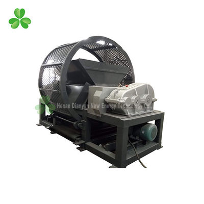 China Black Color Tire Crushing Machine High Efficiency 1 Ton Per Hour Capacity supplier