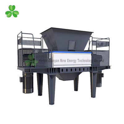 China Double Shaft PVC / PP Plastic Scrap Grinder Machine 55Crsi Blade Material supplier